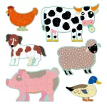Djeco Óriás puzzle - Honoré & friends