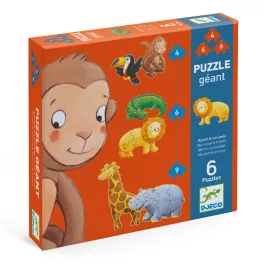   Djeco Óriás puzzle - Marmoset és barátai - Marmoset & friends (38 db)