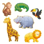 Djeco Óriás puzzle - Marmoset és barátai - Marmoset & friends (38 db)