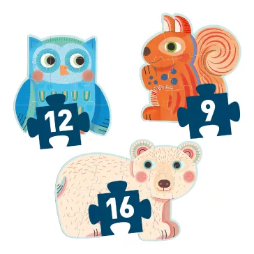Djeco primo puzzle Erdőben