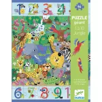 Djeco Megfigyeltető puzzle - Dzsungelben 1-10-ig (54 db)