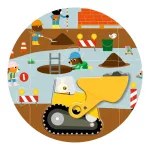 Djeco Óriás puzzle - Építkezés, 12+5 db-os - Construction site