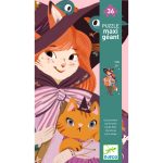 Djeco Óriás puzzle - Lili a kis boszorka, 36 db-os - Lily the witch