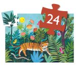 Djeco Formadobozos puzzle - A tigris sétája - The tiger's walk