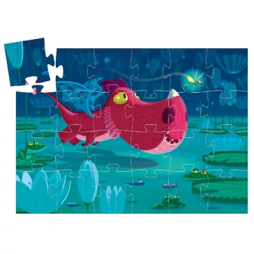 Djeco formadobozos puzzle - Cuki sárkány