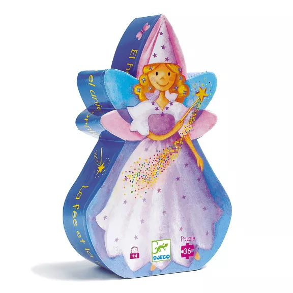 Djeco formadobozos puzzle - Tündér és az egyszarvú - 36 db Djeco formadobozos puzzle - Tündér és az egyszarvú - 36 db