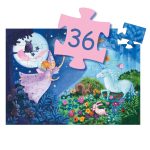 Djeco formadobozos puzzle - Tündér és az egyszarvú - 36 db