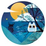 Djeco formadobozos puzzle - Full moon knight