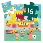 Djeco mini puzzle - fagyis kocsi