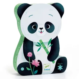   Djeco Formadobozos puzzle - Pici Panda Cuki - Leo the panda (24 db)