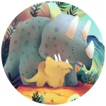 Djeco formadobozos puzzle - Teo, a kis dínó