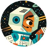 Djeco Formadobozos puzzle - Űrállomás - Space station