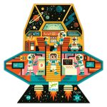Djeco Formadobozos puzzle - Űrállomás - Space station