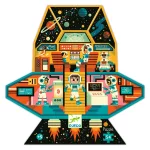 Djeco Formadobozos puzzle - Űrállomás - Space station