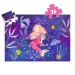 Djeco Formadobozos puzzle - Ella a sellő, 36 db-os - Ella, the mermaid