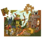 Djeco - Formadobozos puzzle - Robin Hood, 36 db-os - Robin Hood
