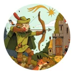 Djeco - Formadobozos puzzle - Robin Hood, 36 db-os - Robin Hood