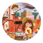 Djeco - Formadobozos puzzle - Mia utazása, 36 db-os - Mia's Journey