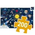 Djeco Megfigyeltető puzzle - világűr, 200 db