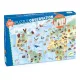 Djeco Megfigyeltető puzzle - Föld állatai (100 db)