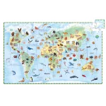 Djeco Megfigyeltető puzzle - Föld állatai (100 db)