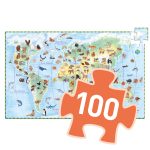 Djeco Megfigyeltető puzzle - Föld állatai (100 db)