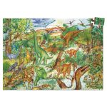 Djeco Megfigyeltető puzzle - Dinoszauruszok 100 db-os