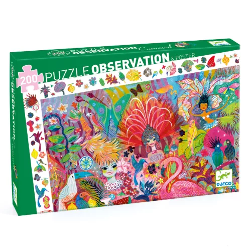 Djeco Megfigyeltető puzzle - Riói karnevál, 200 db