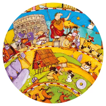   Djeco - Megfigyeltető puzzle - Történelem - spirál puzzle - History + booklet