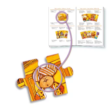   Djeco - Megfigyeltető puzzle - Történelem - spirál puzzle - History + booklet
