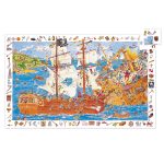 Djeco Megfigyeltető puzzle - Kalózok - Pirates (100 db)