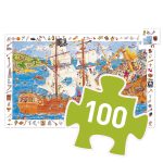 Djeco Megfigyeltető puzzle - Kalózok - Pirates (100 db)