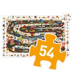Djeco megfigyeltető puzzle - Állati autóverseny - Car rally