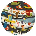 Djeco megfigyeltető puzzle - Állati autóverseny - Car rally