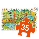 Djeco Megfigyeltető puzzle - dzsungel, 35 db
