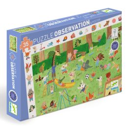   Djeco Megfigyeltető puzzle - Kisbarátok a kertben - Little friends' garden (35 db)