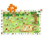 Djeco Megfigyeltető puzzle - Kisbarátok a kertben - Little friends' garden (35 db)