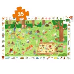 Djeco Megfigyeltető puzzle - Kisbarátok a kertben - Little friends' garden (35 db)