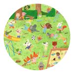 Djeco Megfigyeltető puzzle - Kisbarátok a kertben - Little friends' garden (35 db)