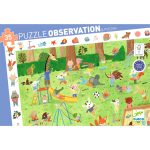 Djeco Megfigyeltető puzzle - Kisbarátok a kertben - Little friends' garden (35 db)