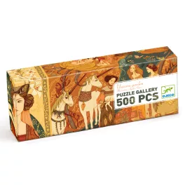  Djeco Művész puzzle - Egyszarvú és a hölgy - Unicorn lady (500 db)