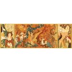 Djeco Művész puzzle - Egyszarvú és a hölgy - Unicorn lady (500 db)