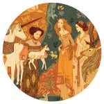 Djeco Művész puzzle - Egyszarvú és a hölgy - Unicorn lady (500 db)