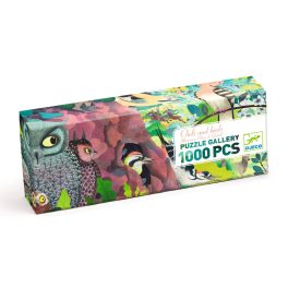   Djeco Művész puzzle - Baglyok és madarak - Owls and birds (1000 db)