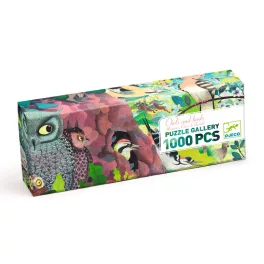   Djeco Művész puzzle - Baglyok és madarak - Owls and birds (1000 db)