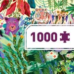 Djeco Művész puzzle - Szivárványos tigrisek - Rainbow Tigers (1000 db)