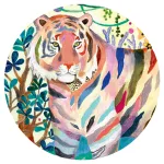 Djeco Művész puzzle - Szivárványos tigrisek - Rainbow Tigers (1000 db)