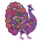 Djeco Művész puzzle - Páva - Peacock (500 db)