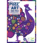 Djeco Művész puzzle - Páva - Peacock (500 db)