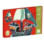 Djeco kalózhajó építőjáték 3D - Pirate boat 3D